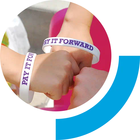 Pay it forward wristbands